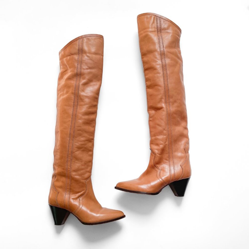Isabel Marant Remko Over The Knee Western Boots Size EU 36 US 6 - Picture 4 of 16